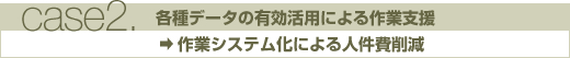 case2.各種データの有効活用による作業支援